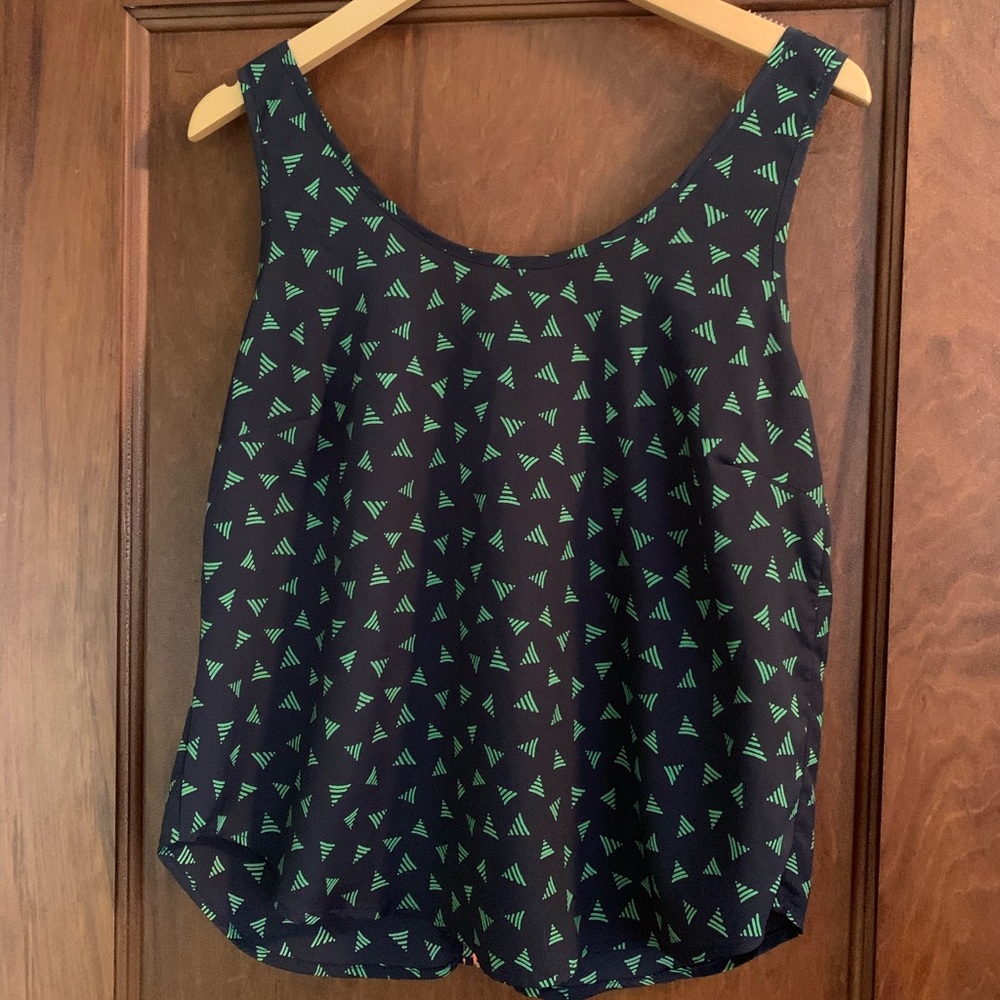 Multi colored dressy tank top